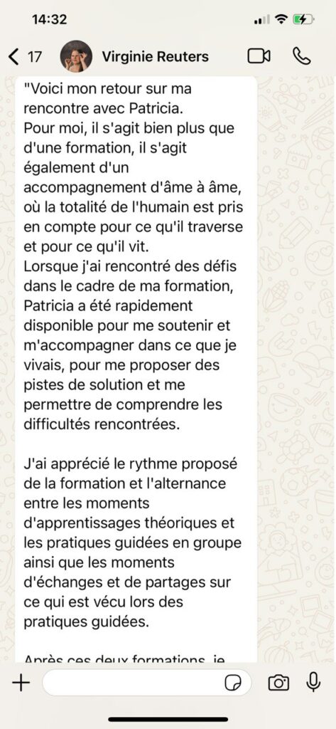 Les Témoignages 4 retour sur la formation